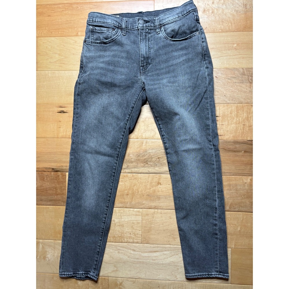 Levi's 512 Slim Taper Jeans Mens 30x27 (Tag 31x30) Black Medium Wash